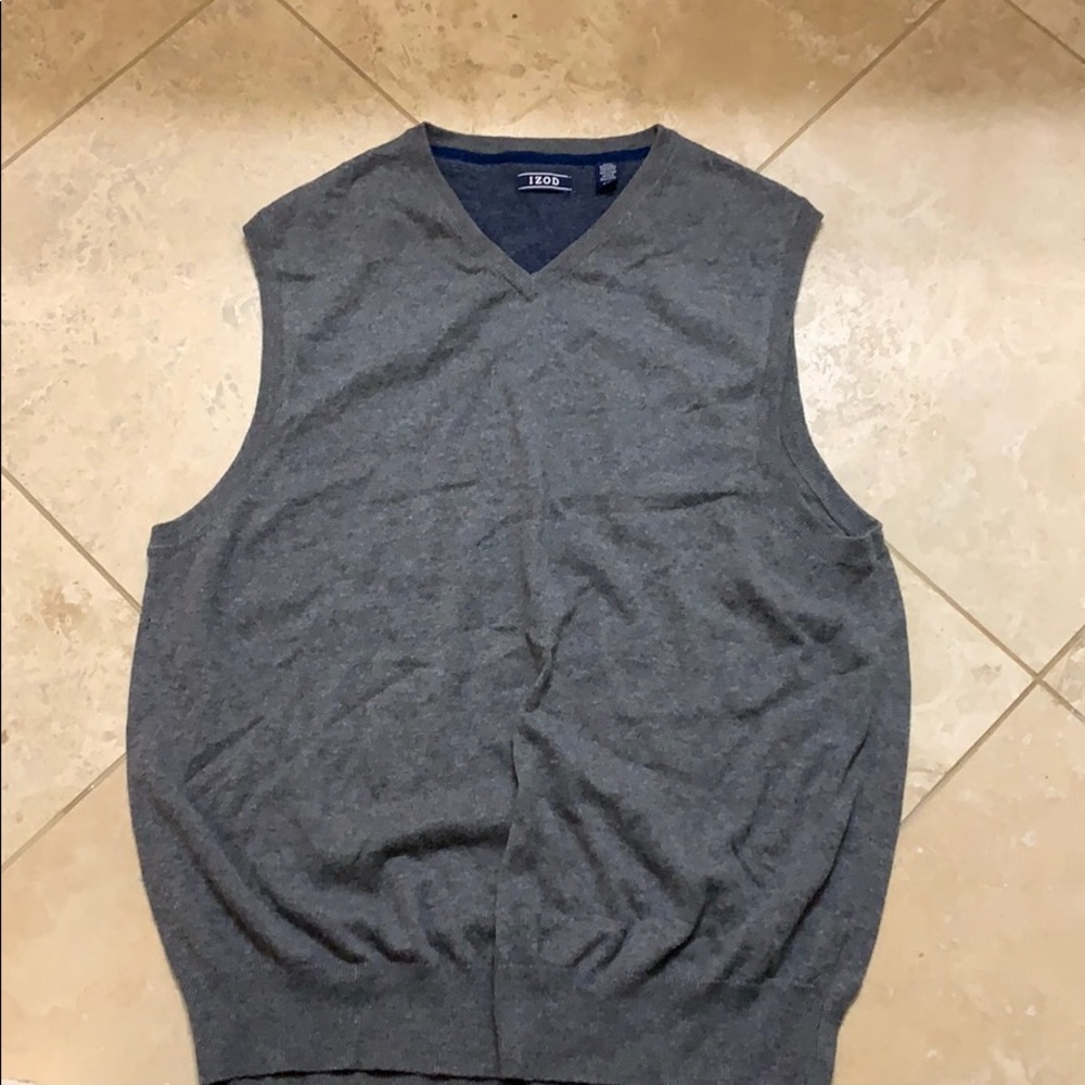 Izod Sweater Vest Grey Men’s Large